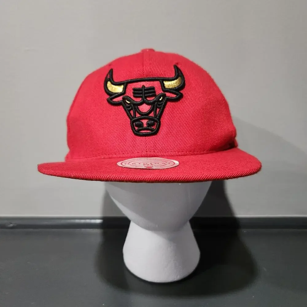 Chicago Bulls NBA Basketball 50th‎ Anniversary Mitchell & Ness Snapback Hat Cap